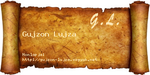 Gujzon Lujza névjegykártya